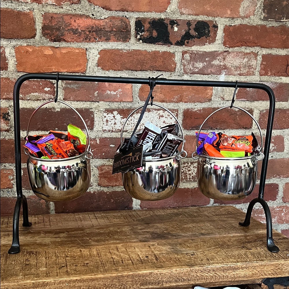 Silver Hanging Candle Holders